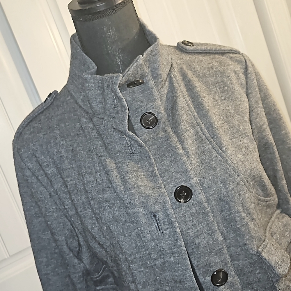 Alice Ritter Grey Wool Jacket, Size 4 - Picture 2 of 12
